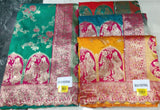 Silk Festival Temple Zari Banarasi Silk Saree – 4 Pcs Set-Heavy Wedding Designer Wear-M.R. Saree Emporium