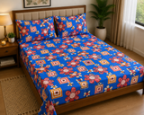 Single Size Printed Bedsheet with 2 Pillow Covers - M.R. Saree Emporium