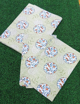 Single Size Printed Bedsheet with 2 Pillow Covers - M.R. Saree Emporium