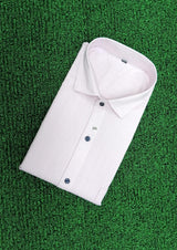 Premium White Formal Shirt - Textured Design - M.R. Saree Emporium