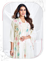 Madhubala MulChanderi Anarkali Suit Set - Designer 3 Piece L to 3XL