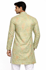 Men’s Designer Jacquard Kurta with Sequin Work – Mandarin Collar Ethnic Wear-M.R. Saree Emporium