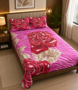 Single Size Printed Bedsheet with 2 Pillow Covers - M.R. Saree Emporium