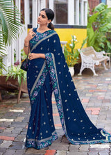 Subhash Saanjh Saree Collection - Designer Printed Saree 24 Pcs Set