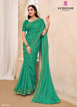 Subhash Saanjh Saree Collection - Designer Printed Saree 24 Pcs Set