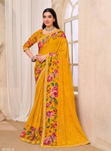 Subhash Saanjh Saree Collection - Designer Printed Saree 24 Pcs Set