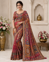 Premium Designer Silk Saree with Heavy Work