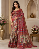 Premium Silk Heavy Work Saree with Ready Blouse