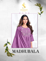 Madhubala MulChanderi Anarkali Suit Set - Designer 3 Piece L to 3XL