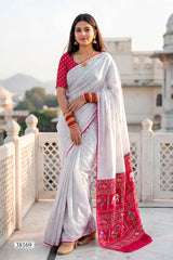 Vallabhi Aasman Vol-02 Moss Fabric Fancy Saree Set - Swarovski Work Designer Party Wear Sarees - 6 PCS - M.R. Saree Emporium