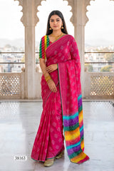 Vallabhi Aasman Vol-03 Moss Fabric Fancy Saree Set - Swarovski Work Designer Party Wear Sarees - 6 PCS - M.R. Saree Emporium