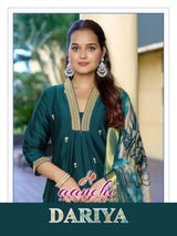 Aanchi Dariya Crystal Silk Straight Suit – 3 Pcs Set-M.R. Saree Emporium