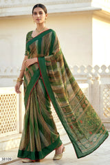 Vallabhi Aayushi Vol-02 Moss Fabric Fancy Saree Set - Designer Party Wear Sarees - 6 PCS - M.R. Saree Emporium