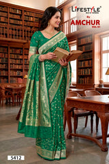 Lifestyle Amchur Vol-91 Designer Printed Saree - 6 Pcs Set