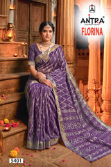 Antra Florina Premium Fancy Silk Designer Saree - 6 PCS Wholesale Set