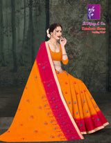 Kumkum Shree Padding W.B.P Cotton Saree – 8 Pcs Set-Wholesale-M.R. Saree Emporium