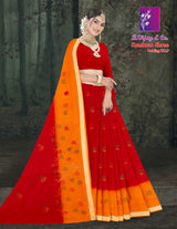 Kumkum Shree Padding W.B.P Cotton Saree – 8 Pcs Set-Wholesale-M.R. Saree Emporium