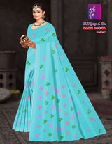Pure Cotton Masti Doriya Saree with Floral Butta Print – 8 Pcs Set Soft & Comfortable Wear M.R. Saree Emporium