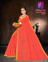 Prema Soraski W.B.P Cotton Saree with Elegant Work – 8 Pcs Set -M.R. Saree Emporium