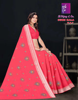 Pure Cotton Subh Kala W.B.P Saree with Traditional Motif Print & Elegant Border Daily to Festive Wear-M.R. Saree Emporium