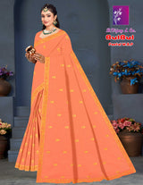 Bulbul Pastel Pure Cotton Saree – 8 Pcs Set-M.R. Saree Emporium