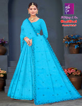 Bulbul Pastel Pure Cotton Saree – 8 Pcs Set-M.R. Saree Emporium