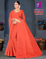 Bulbul Pastel Pure Cotton Saree – 8 Pcs Set-M.R. Saree Emporium