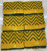 Latest Bandhani Chiffon Saree - Zig Zag Designer 6 Pcs Wholesale Set