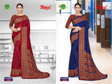 Bansi Uniform Kalamkari Silk Crepe Saree Collection (Design 1051–1060) With Running Blouse – Printed Daily Wear Wholesale by M.R. Saree Emporium
