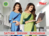 Satyam Kimaya Printed Saree, Shivam Kimaya Dyed Saree & Sundaram Suit Set Combo – Uniform & Daily Wear Collection-Wholesale by M.R. Saree Emporium