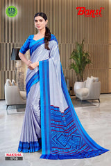 Bansi Uniform Naksha Turkey Fancy Print Saree with Border – Office & Staff Uniform Wholesale-M.R. Saree Emporium