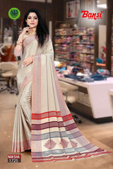 Bansi Uniform Naksha Turkey Fancy Print Saree with Border – Office & Staff Uniform Wholesale-M.R. Saree Emporium