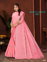 Beauty Cotton Work Saree W.B.P – Set of 8 Pcs -M.R. Saree Emporium