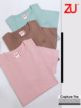 ZU Clothing Solid Brown Men’s T-Shirt (M to 3XL) | Premium Cotton – M.R. Saree Emporium