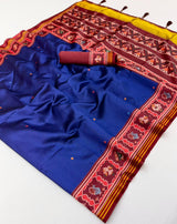 RajYog RajMata Pavitra Patola Silk Saree - Handloom Weaving Zari Border Lagadi Patta - M.R. Saree Emporium