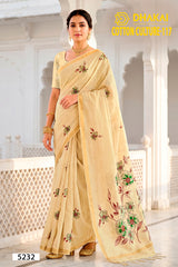 Cotton Culture-117 Premium Cotton Saree - 4 Pcs Set