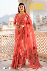 Cotton Culture-117 Premium Cotton Saree - 4 Pcs Set