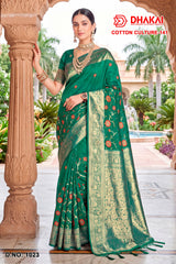 Cotton Culture-141 Premium Cotton Designer Saree - 4 Pcs Wholesale Set