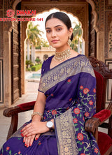 Cotton Culture-141 Premium Cotton Designer Saree - 4 Pcs Wholesale Set