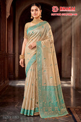 Dhakai Cotton Culture-145 Premium Cotton Saree - 4 Pcs Set