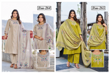 Dhabu Cotton Embroidered Kurti Pant Dupatta Set - Designer Ethnic Wear 3 Pc Set - M.R. Saree Emporium
