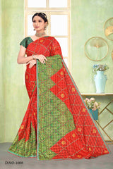 Cocknet Fabric Solo Pattern Printed Saree – Colourful Traditional Collection (8 Pcs Set)-M.R.Saree Emporium