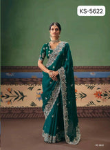 Premium Fancy Designer Saree with Hand Work & Embroidery Blouse