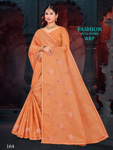 Fashion Cotton Work Saree W.B.P – Set of 6 Pcs -M.R. Saree Emporium