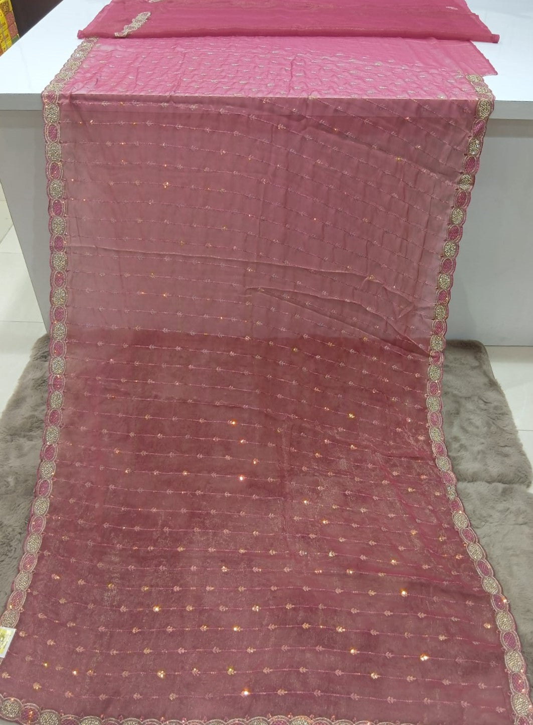 Simmar Fancy Pink Chiffon Saree – M.R. Saree Emporium