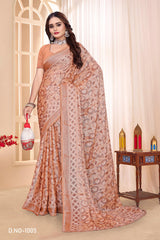 Gajani Printed Saree Collection – 6 Pcs Set-Women Daily & Office Wear Sarees – M.R. Saree Emporium