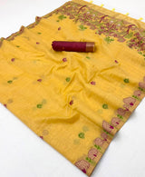 RajYog RajMata Hansini Soft Chanderi Silk Saree - Pallu Weaving