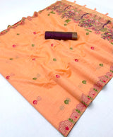 RajYog RajMata Hansini Soft Chanderi Silk Saree - Pallu Weaving
