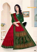 Instagram Cotton Printed Saree Set – 08 Pcs -Pure Cotton Sarees - M.R. Saree Emporium