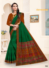 Instagram Cotton Printed Saree Set – 08 Pcs -Pure Cotton Sarees - M.R. Saree Emporium